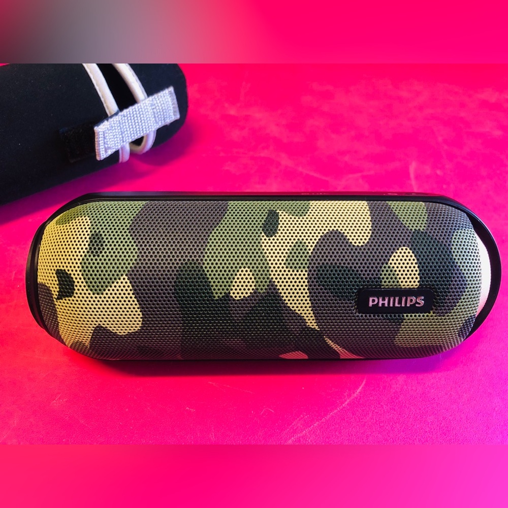 Philips Camouflage Waterproof Durable & Portable Bluetooth Speaker DJ’s Music